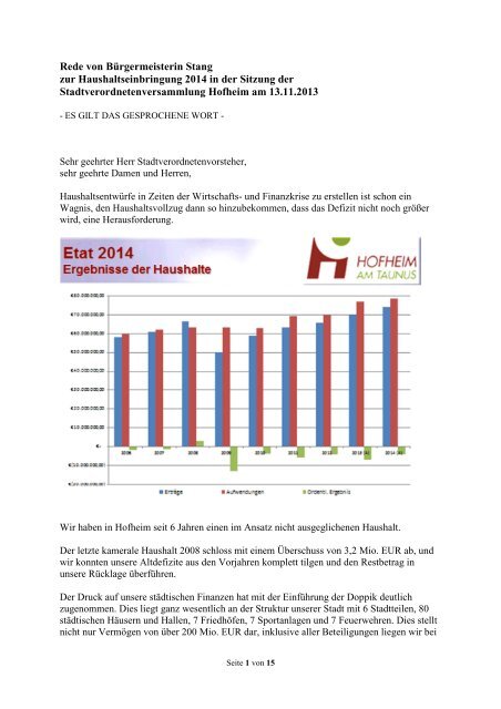 Haushaltsrede 2014 PDF-Datei, 4,81 MB - Stadt Hofheim am Taunus