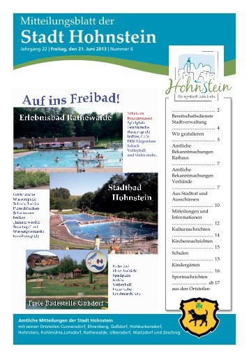Ausgabe Juni 2013 - Hohnstein