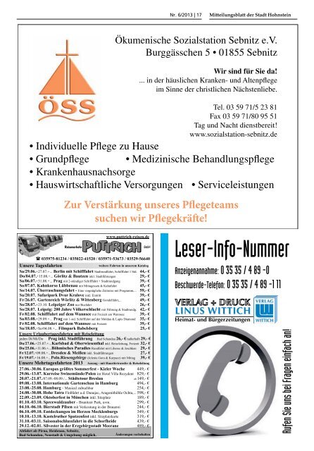 Ausgabe Juni 2013 - Hohnstein