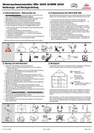 Bedienungs- und Montageanleitung - detectomat Gmbh