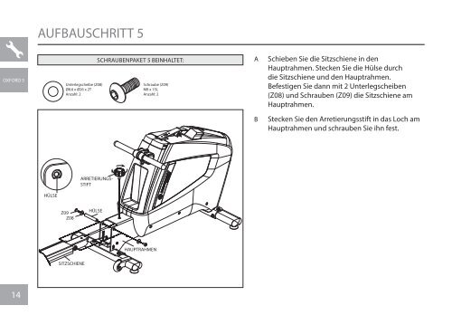Aufbau- Bedienungsanleitung Oxford 5 - Horizon Fitness