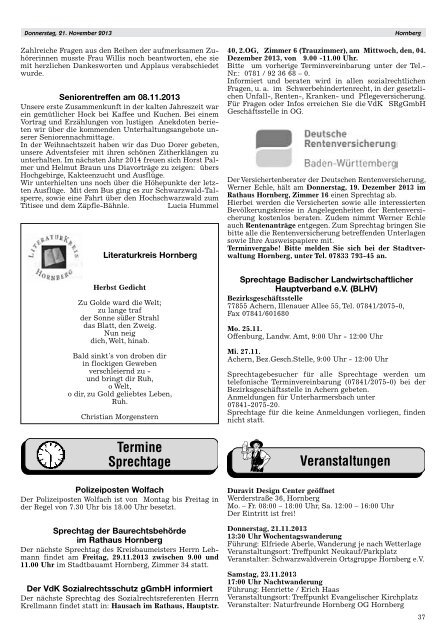 Amtliches_Nachrichtenblatt_Hornberg_Nr. 47_vom 21.11.2013