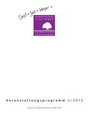 Veranstaltungsprogramm 2-2013 - Hospitalhof Stuttgart
