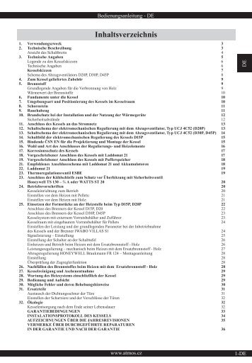 Bedienungsanleitung Pelletskessel Atmos D15P - Heizerschwaben