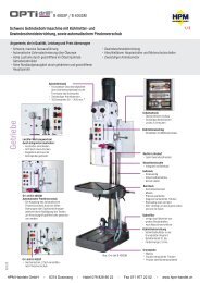 Bohrmaschinen Getriebe Optimum 5 - HPM Handels Shop