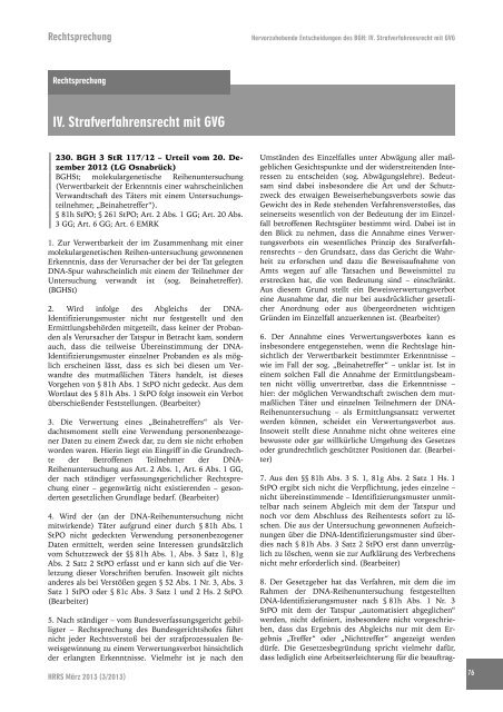 HRRS Ausgabe 3/2013 - hrr-strafrecht.de