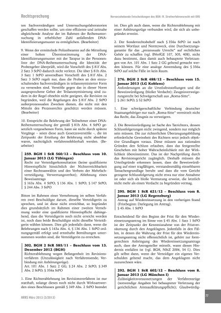 HRRS Ausgabe 3/2013 - hrr-strafrecht.de