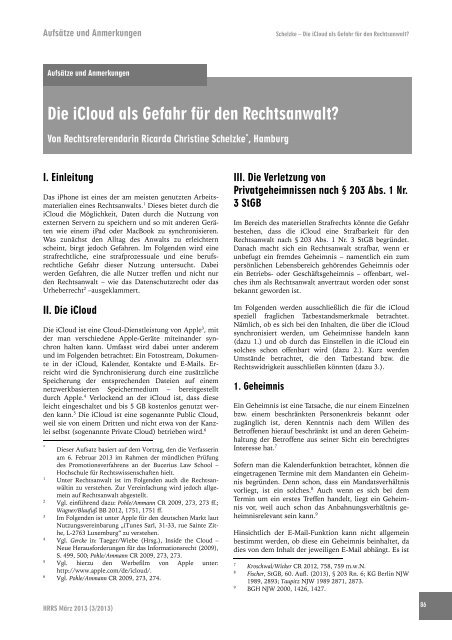 HRRS Ausgabe 3/2013 - hrr-strafrecht.de