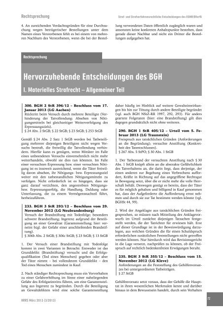 HRRS Ausgabe 3/2013 - hrr-strafrecht.de