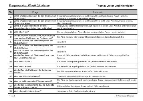 03 Leiter und Nichtleiter mit Antworten