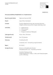 WS 2013/14 Fachwissenschaftliches Wahlpflichtfach im 2 ...