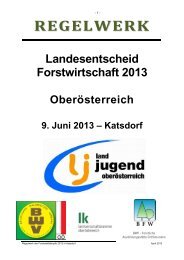 Regelwerk LE Forst 2013 - Landjugend Oberösterreich