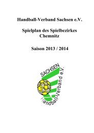 Durchführungsbestimmungen Bezirk Saison 2013/2014 - Handball ...