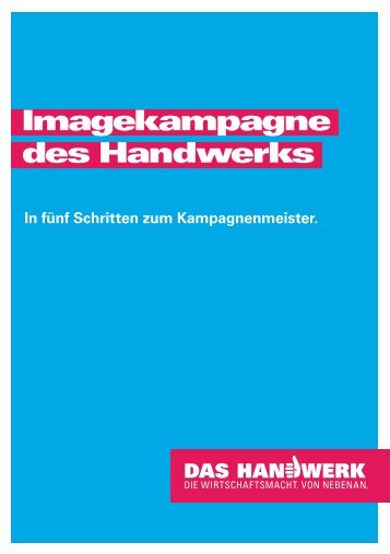 In fünf Schritten zum Kampagnenmeister - Handwerkskammer ...