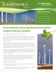 Landowner News - Iberdrola Renewables