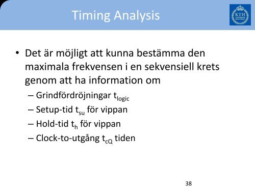 Bilder från föreläsning - KTH