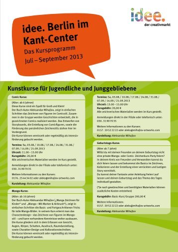 idee. Berlin im Kant-Center