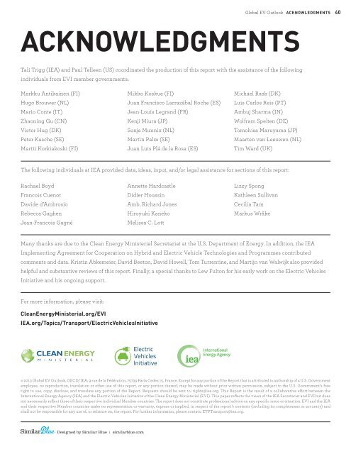 Understanding the Electric Vehicle Landscape to 2020 - IEA