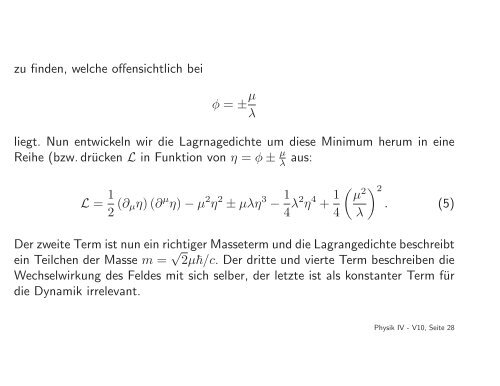 Warum haben Teilchen eine Masse = 0?