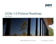 CCNx 1.0 Protocol Roadmap - Marc Mosko