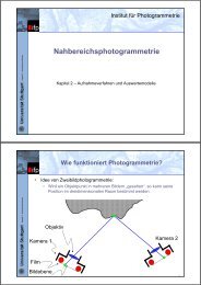 x - Institut für Photogrammetrie