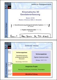 X - Institut für Photogrammetrie