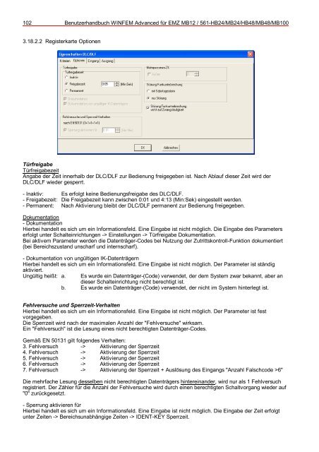 WINFEM Advanced für EMZ MB12/561-HB24/MB24/HB48/MB48 ...