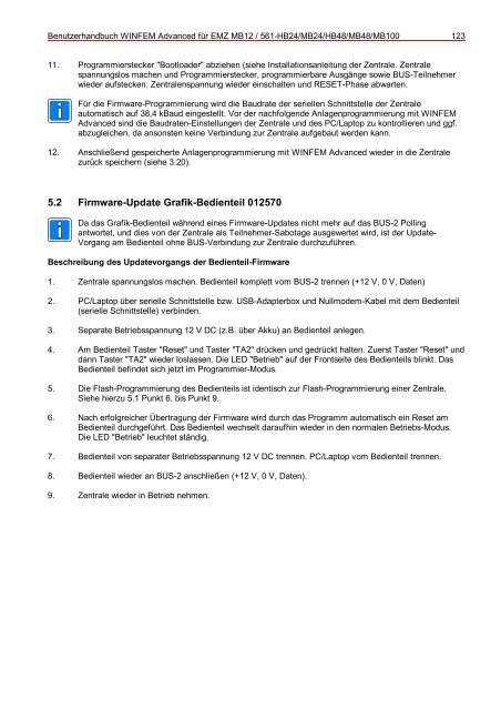 WINFEM Advanced für EMZ MB12/561-HB24/MB24/HB48/MB48 ...