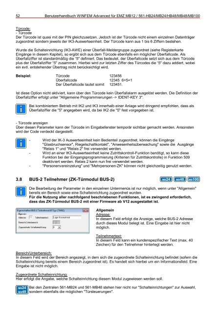 WINFEM Advanced für EMZ MB12/561-HB24/MB24/HB48/MB48 ...