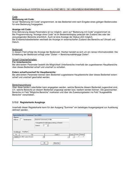 WINFEM Advanced für EMZ MB12/561-HB24/MB24/HB48/MB48 ...