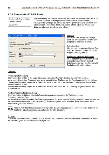 WINFEM Advanced für EMZ MB12/561-HB24/MB24/HB48/MB48 ...