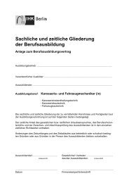 Sachlich zeitliche Gliederung - IHK Berlin