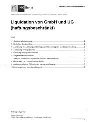 Liquidation - IHK Berlin