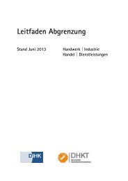 Leitfaden Abgrenzung - Handwerk | Industrie - IHK Berlin