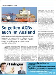 So gelten AGBs auch im Ausland - und Handelskammer Nord ...