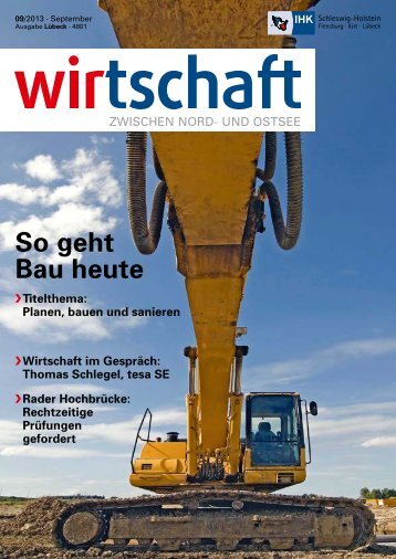 So geht Bau heute - IHK Schleswig-Holstein