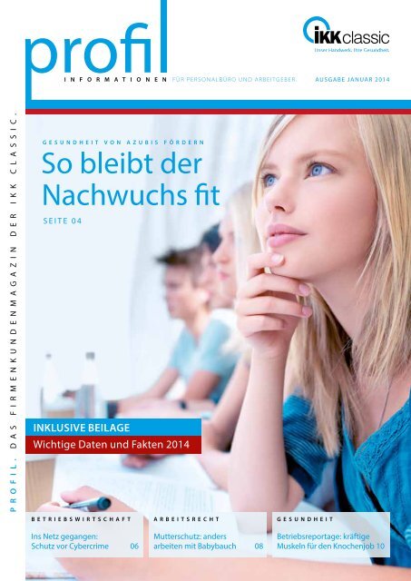 so bleibt der nachwuchs fit - IKK classic