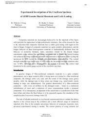 Experimental Investigations of the Cruciform Specimen of GFRP16 ...