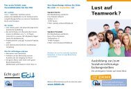 Lust auf Teamwork ? - IKK Brandenburg und Berlin