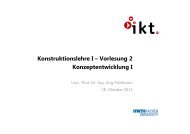 Vorlesung 2 - Institut für Allgemeine Konstruktionstechnik IKT ...