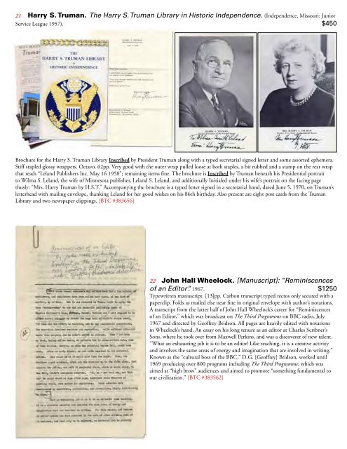 Archives & Manuscripts #14 - International League of Antiquarian ...