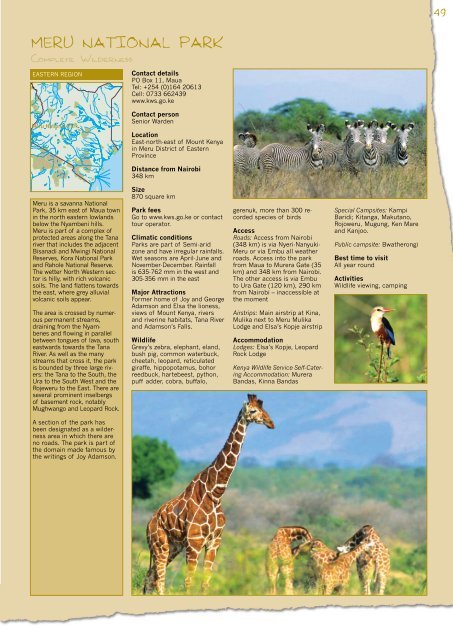 Kenya Travel Guide & Manual - International Luxury Travel Market