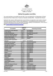 Skilled Occupation List (SOL)