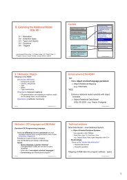 9. Extending the Relational Model: - SQL 99 –