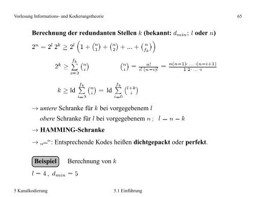 Vorlesung