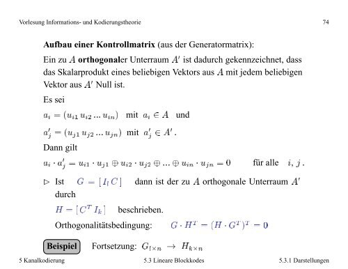 Vorlesung