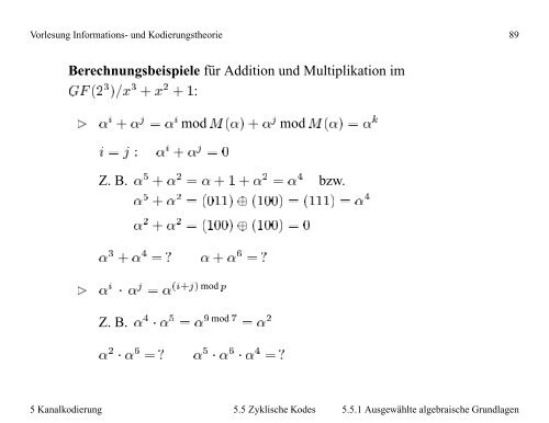 Vorlesung