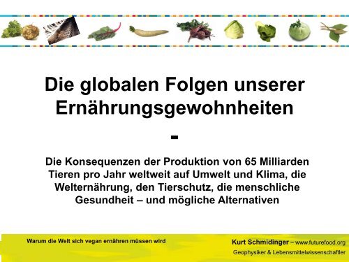 Die globalen Folgen unserer Ernährungsgewohnheiten - IMST