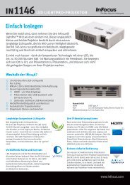 InFocus IN1146 Datasheet (German)