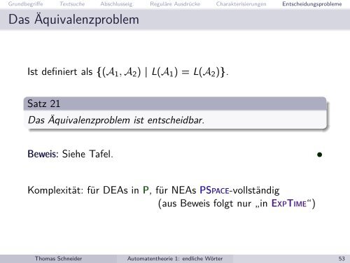 Automatentheorie und ihre Anwendungen Teil 1: endliche ...